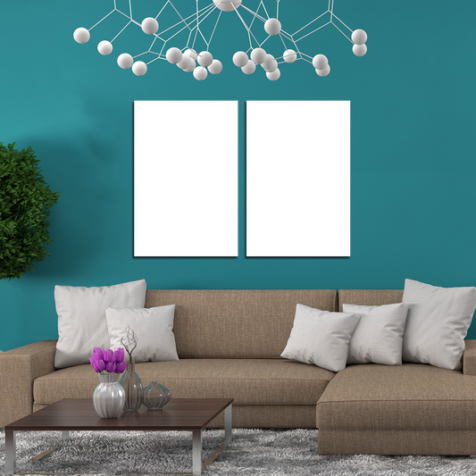 Impressions sur toile personnalisées en 2 parties