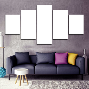 Impressions sur toile personnalisées en 5 panneaux